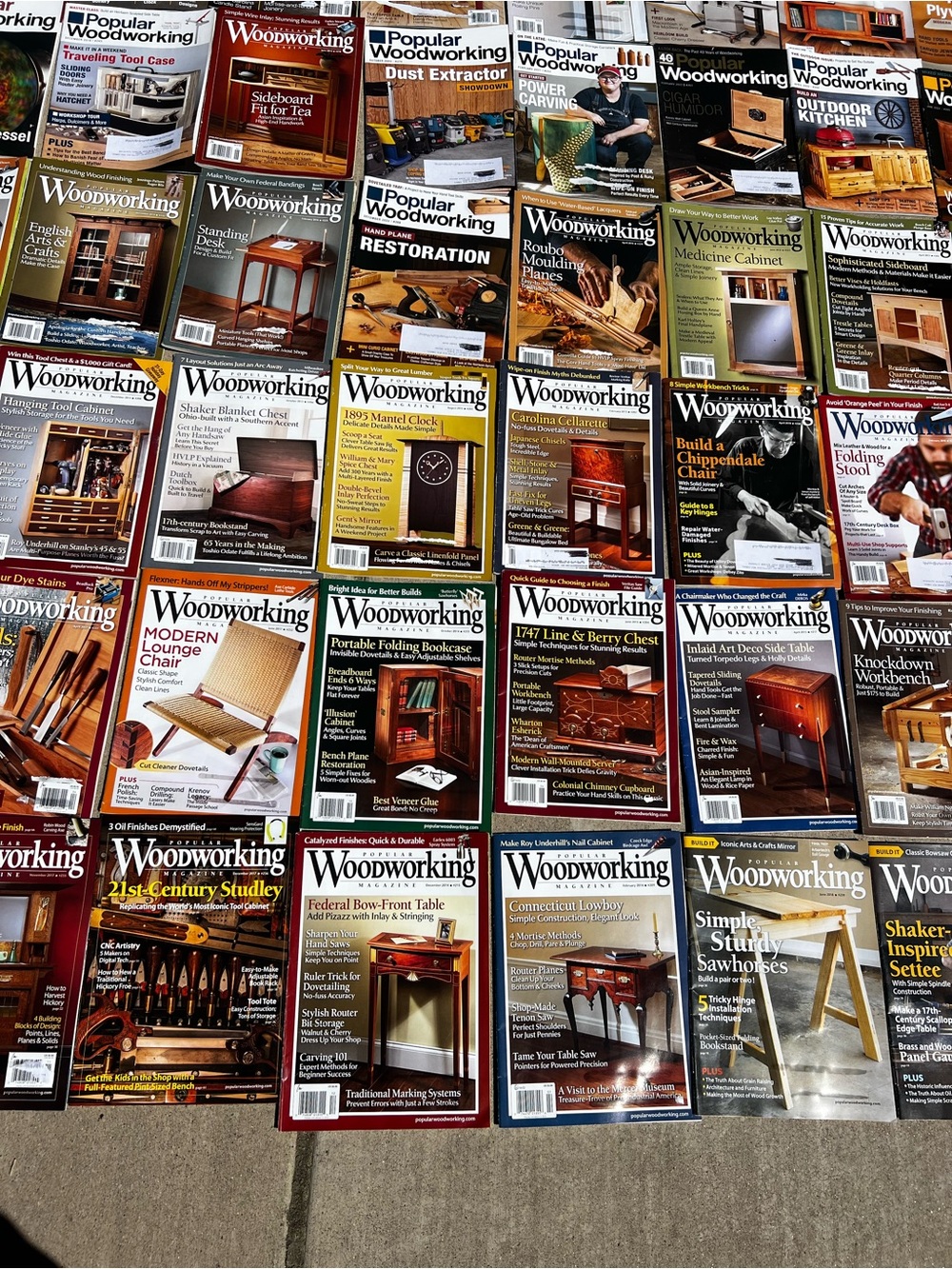 Lot of 60 Popular Woodworking Wood Shop DIY Magazines - Picture 13 of 14